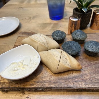 La Plazuela - Blue corn muffins and bread - New American Near Me - Santa Fe, New Mexico La Plazuela - Blue corn muffins and bread - New American Near Me - Santa Fe, New Mexico