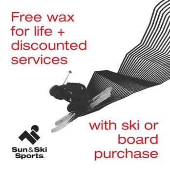 Sun & Ski Sports - New skis or snowboard? Get free waxes for life plus discounted ski and snowboard services with your qualifying purchase. - Ski & Snowboard Shops Near Me - Phoenix, Arizona Sun & Ski Sports - New skis or snowboard? Get free waxes for life plus discounted ski and snowboard services with your qualifying purchase. - Ski & Snowboard Shops Near Me - Phoenix, Arizona