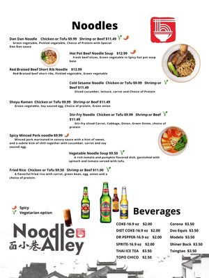 Menu photo 7 Noodle Alley Cedar Park, TX