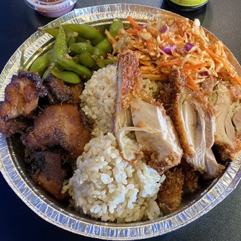 Moku Hawaiian Grill - Regular - Katsu Chicken, Teriyaki Chicken, Kimchi Slaw & Garlic Edamame - Hawaiian Near Me - Phoenix, Arizona