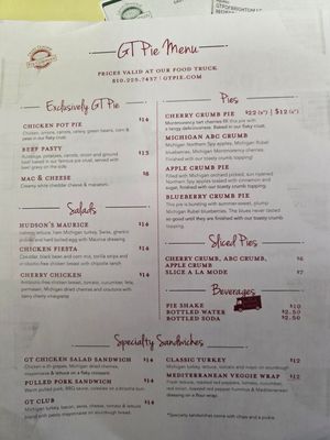 Menu photo 1 Grand Traverse Pie Brighton, MI Menu photo 1 Grand Traverse Pie Brighton, MI