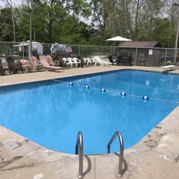 Heated swimming pool
