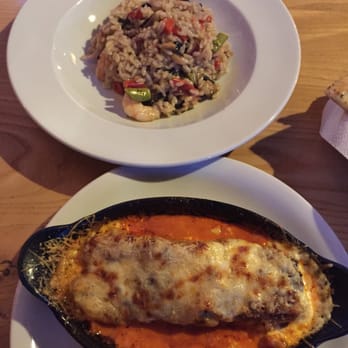Cafe Mariana - Top - Risotto with King Prawn
Bottom - Lasagne - Italian Near Me - Kirkintilloch, EDU