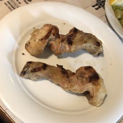 La Pampa - I ordered chicken thighs. These are drumsticks. They look weird because it's cut so it cooks more evenly.