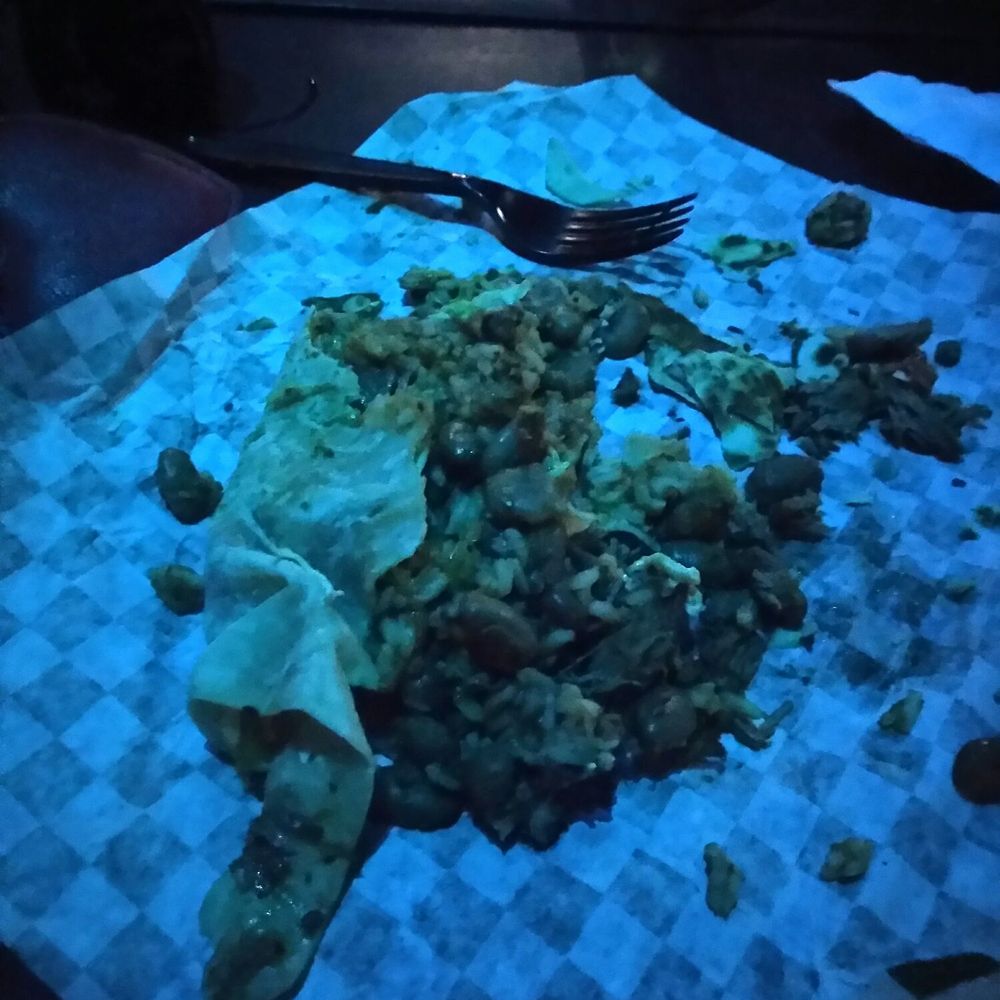 This is a "carne asada" burrito and it was actually a "carne desebrada" burrito (like tamale beef), that taste like chorizo