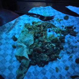 This is a "carne asada" burrito and it was actually a "carne desebrada" burrito (like tamale beef), that taste like chorizo