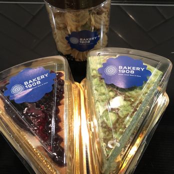 Bakery 1908 - Blueberry cheesecake, matcha mille crepe and mini chocolate cookie. - Bakeries Near Me - Orlando, Florida