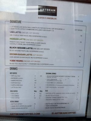 Menu photo 4 Artbean Coffee New York, NY