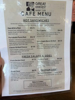 Menu photo 1 Great Harvest Bakery Cafe Orlando, FL Menu photo 1 Great Harvest Bakery Cafe Orlando, FL