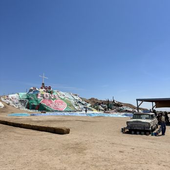 Salvation Mountain - There is a shade cover with information and a volunteer docent. Also of note - porta potties! - Landmarks & Historical Buildings Near Me - Niland, California Salvation Mountain - There is a shade cover with information and a volunteer docent. Also of note - porta potties! - Landmarks & Historical Buildings Near Me - Niland, California