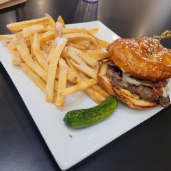 Pastrami On Wry - Pretzel Burger and Cool Ranch Fries