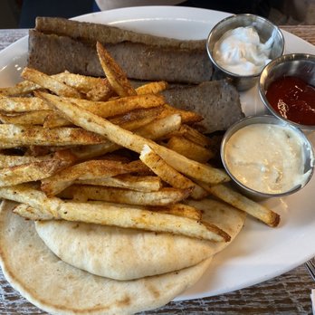 Local Table - Gyros Plate with Hand-Cut Fries - New American Near Me - Cypress, Texas Local Table - Gyros Plate with Hand-Cut Fries - New American Near Me - Cypress, Texas