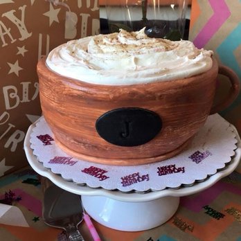 Dot's Cakes - 3d cappuccino cup cake - Custom Cakes Near Me Dot's Cakes - 3d cappuccino cup cake - Custom Cakes Near Me