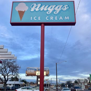 Nuggs Ice Cream - Exterior signage of the store on Colfax is so tall; it's hard to miss!! - Ice Cream & Frozen Yogurt Near Me - Denver, Colorado Nuggs Ice Cream - Exterior signage of the store on Colfax is so tall; it's hard to miss!! - Ice Cream & Frozen Yogurt Near Me - Denver, Colorado