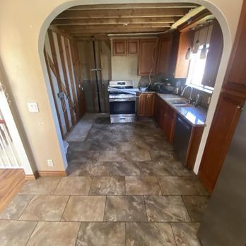 Restorerz Emergency Services - Kitchen walls stripped of drywall - Damage Restoration Near Me - Gardena, California