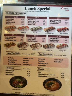 Menu photo 7 Arigato Sushi Salinas, CA