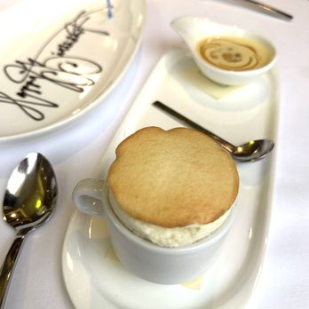 Plumed Horse - apple caramel souffle - French Near Me - Saratoga, California Plumed Horse - apple caramel souffle - French Near Me - Saratoga, California