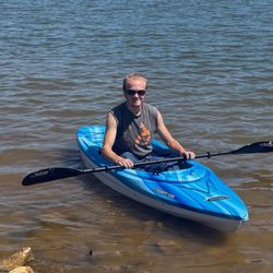 Freeman Lake - My son kayaking on Freeman Lake September 2025
