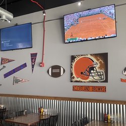 Donny's - The walls cover them mostly Cleveland Broncos,  above the door they have the local Wellington high school.