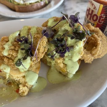 Sugar and Rye - Fried green tomatoes- in 44 years I've never had any that touched these. Top notch - Breakfast & Brunch Near Me - Galveston, Texas