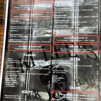 Tiki Lee's Dock Bar - Menu - New American Near Me - Sparrows Point, Maryland