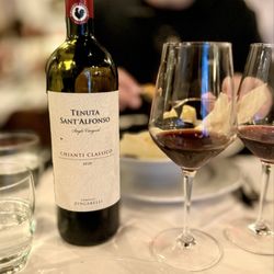 Lovely wine chosen to pair with our meal.