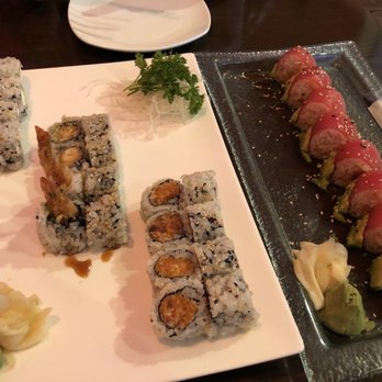 Sushi 99 - Philadelphia, shrimp tempura, spicy tuna, and watermelon roll. - Japanese Near Me - Orlando, Florida Sushi 99 - Philadelphia, shrimp tempura, spicy tuna, and watermelon roll. - Japanese Near Me - Orlando, Florida