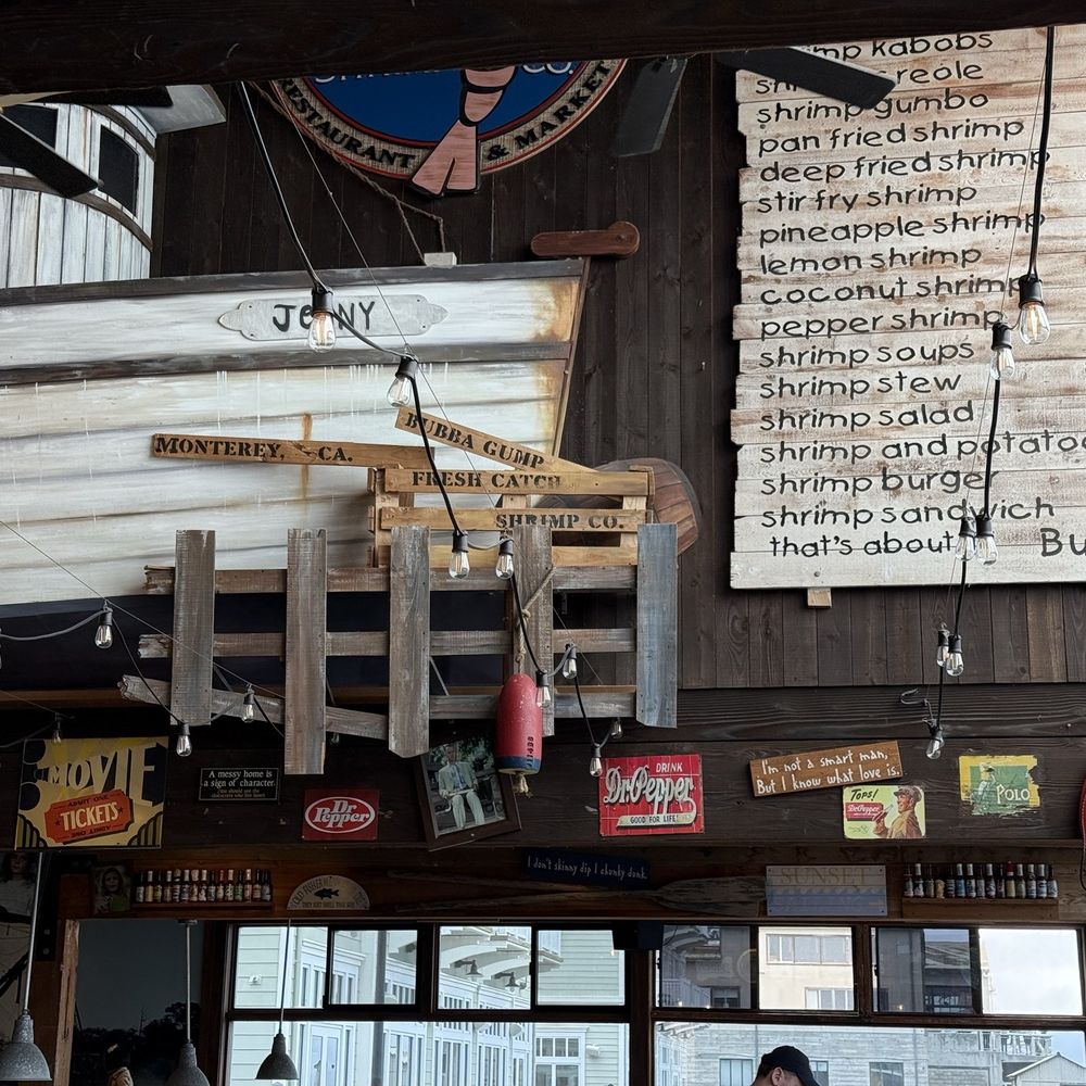 Bubba Gump Shrimp - Decor - Seafood Near Me - Monterey, California Bubba Gump Shrimp - Decor - Seafood Near Me - Monterey, California