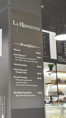 Menu photo 2 La Parisienne French Bakery Seattle, WA Menu photo 2 La Parisienne French Bakery Seattle, WA