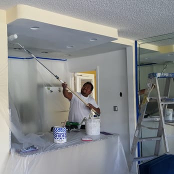 Tru Colors Contracting - TruColors painter, Alex, at work - Waterproofing Near Me - Pompano Beach, Florida Tru Colors Contracting - TruColors painter, Alex, at work - Waterproofing Near Me - Pompano Beach, Florida