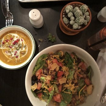 The Nest - Tico salad and butternut squash soup - Waffles Near Me - Ojai, California The Nest - Tico salad and butternut squash soup - Waffles Near Me - Ojai, California