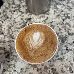 Mugshots Coffee Bar - Latte with Pumpkin Brown Sugar Cinnamon - Regular   9/10!!