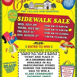 Savvy Sheek - Savvy Sheek & Cedarhurst Sidewalk sale