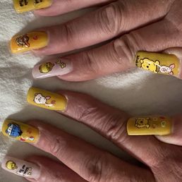 Winnie the Pooh nails Winnie the Pooh nails