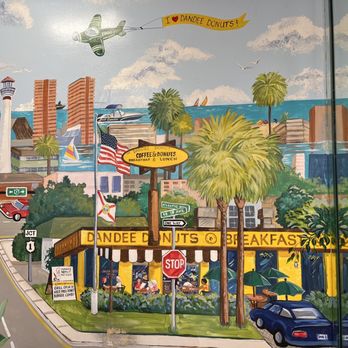 Dandee Donut Factory - Interior mural - Donuts Near Me - Pompano Beach, Florida