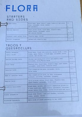 Menu photo 1 Flora Amsterdam, NH