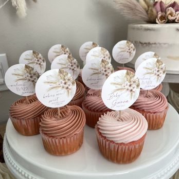 Crosthwaite Custom Cakes - Strawberry cupcakes with cream cheese filling - Cupcakes Near Me Crosthwaite Custom Cakes - Strawberry cupcakes with cream cheese filling - Cupcakes Near Me