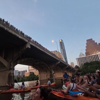 Live Love Paddle Austin Kayak Tours and Rentals - Waiting on the bats! - Rafting/Kayaking Near Me - Austin, Texas