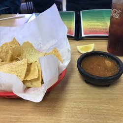Pepe's Bar & Grill - Chips and the hot salsa.