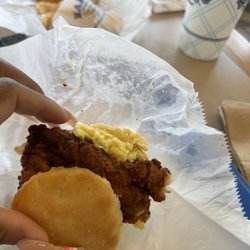 Martin's Fresh Tastes Best - Chicken in a biscuit with an egg