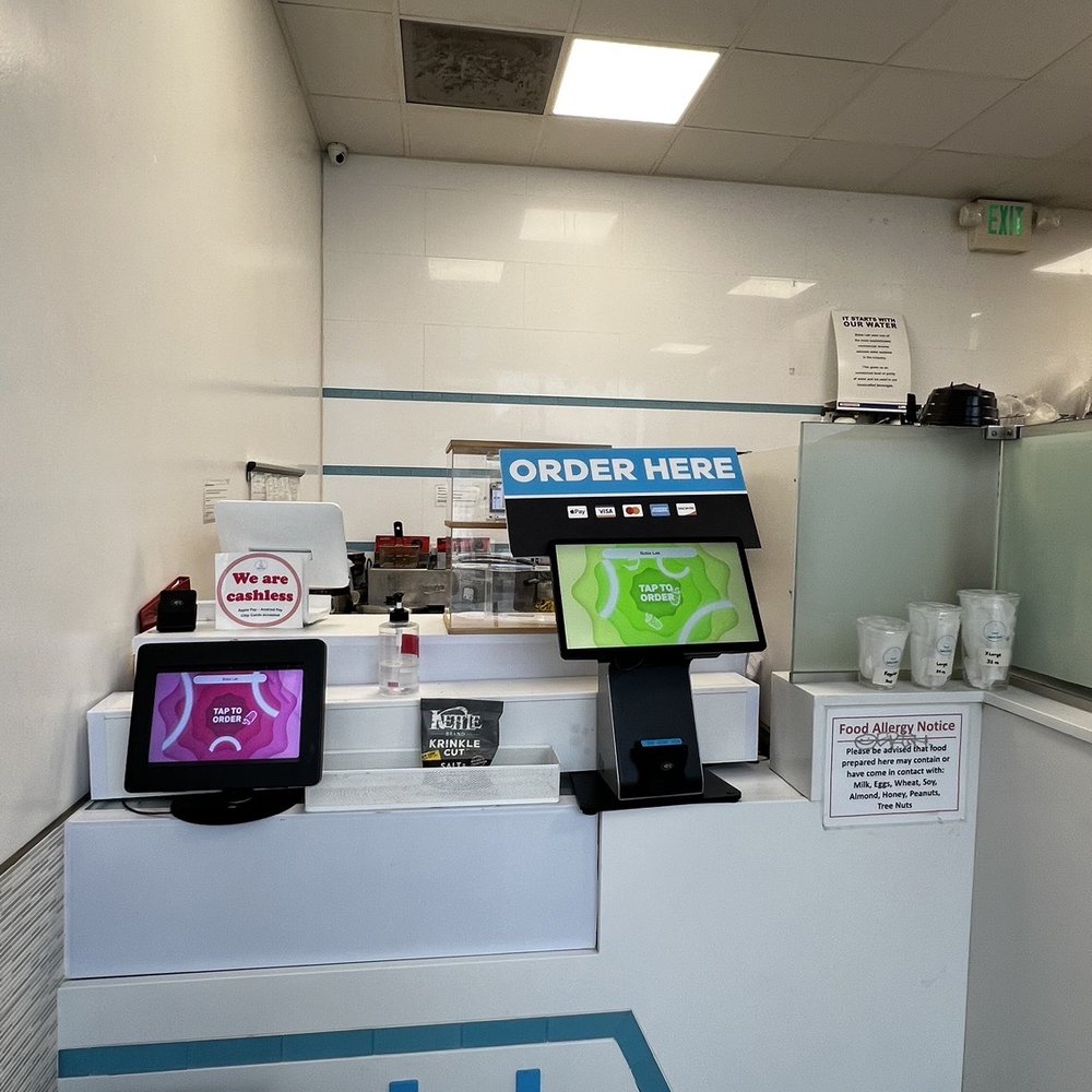 Boba Lab - Inside of store- tablets for ordering. - Desserts Near Me - Santa Monica, California Boba Lab - Inside of store- tablets for ordering. - Desserts Near Me - Santa Monica, California