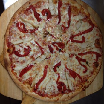 Santini's Italian Cuisine - Roasted red peppers pi - Pizza Near Me - Aberdeen, Maryland