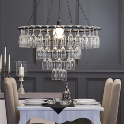 Litecraft - 4 Tier Champagne Glass Chandelier