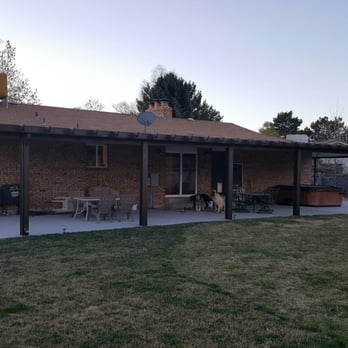Boyd's Custom Patios - 16' x 60' cover with upgraded trim - Patio Coverings Near Me - Bluffdale, Utah Boyd's Custom Patios - 16' x 60' cover with upgraded trim - Patio Coverings Near Me - Bluffdale, Utah