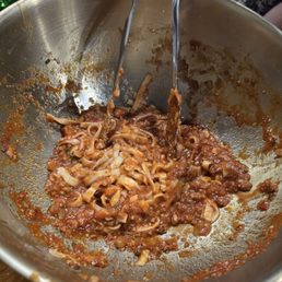 Fettuccine with bolognese forgot to take a pic until after we'd all served ourselves!