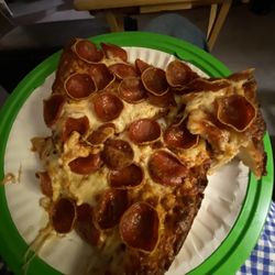Little Caesar's Pizza - Old World Fanceroni Pepperoni, well done!!