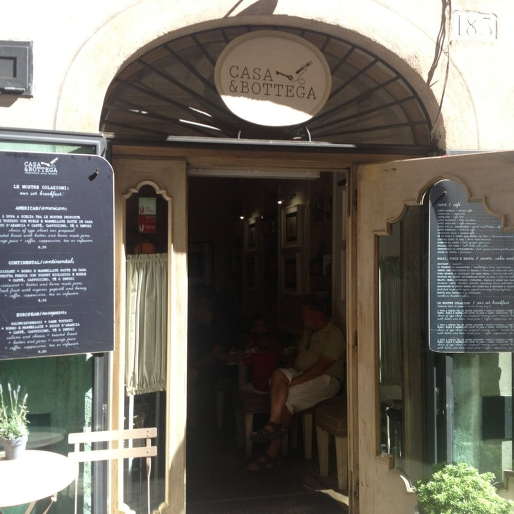 Store front on a sunny morning