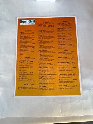 Menu photo 1 Andaaz Costa Mesa, CA