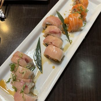 Tori Tori Sushi - Yellowtail Lover Roll, Winter Roll, Salmon Lover Roll - Sushi Bars Near Me - Orange, California