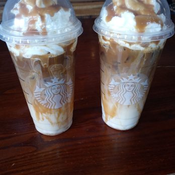 Starbucks - Large iced caramel macchiato whipped cream and extra caramel drizzle - Coffee & Tea Near Me - Rockford, Illinois